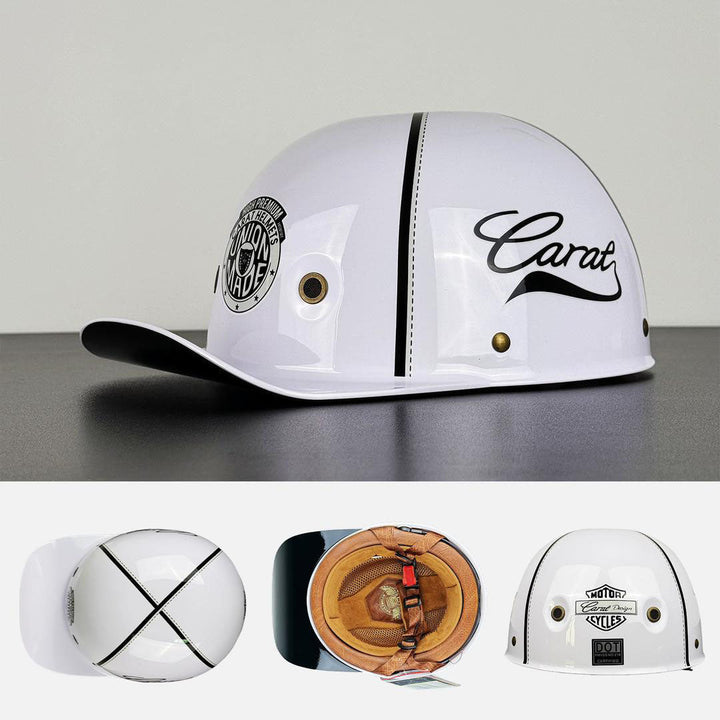 Urban Commuter Half-Shell Motorcycle Helmet with DOT & ECE Certification