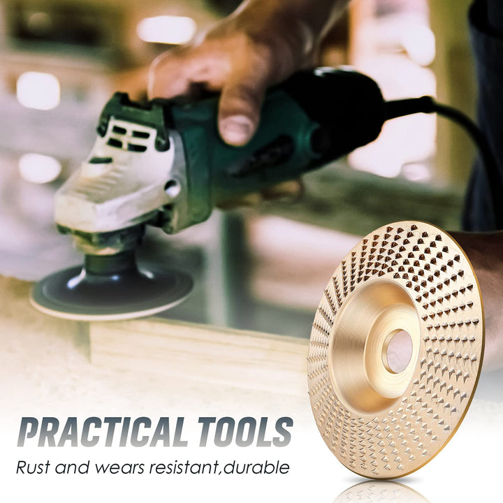 CarveMaster Tungsten Carbide Wood Shaping Disc Set for Angle Grinder