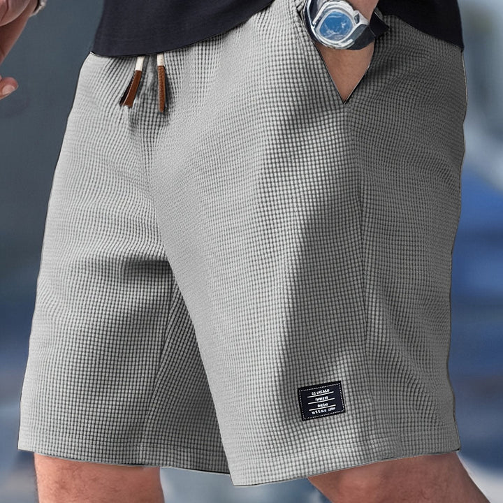 Men's Slim Fit Shorts with Adjustable Waistband for Casual Use