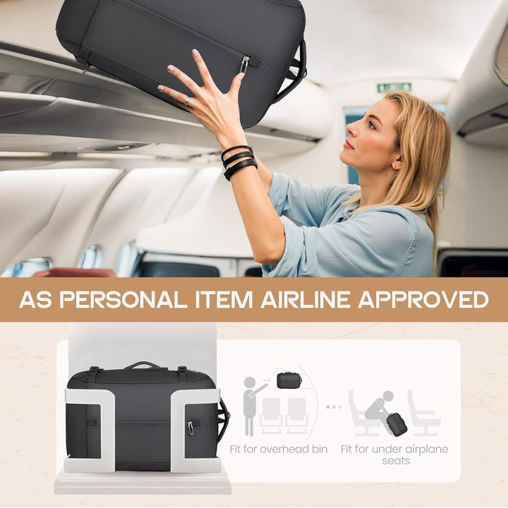 40L Expandable Waterproof Travel Backpack with USB Port & 17” Laptop Compartment – AirVoyage (Buy 1, Get 1 FREE offer)