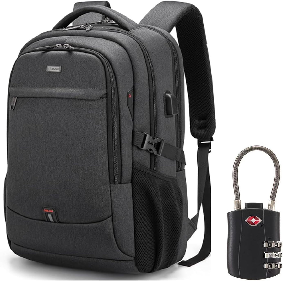 ProTravel Laptop Backpack with USB Port & Water-Resistant Storage