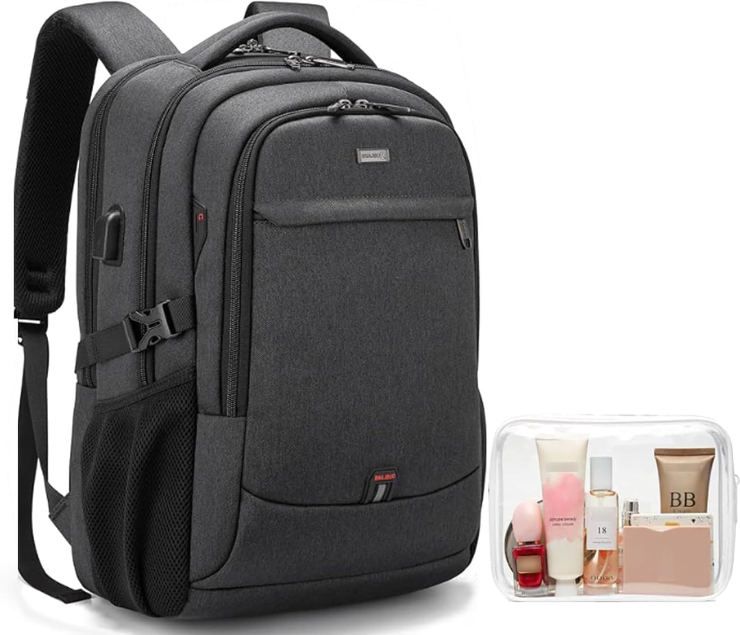 ProTravel Laptop Backpack with USB Port & Water-Resistant Storage