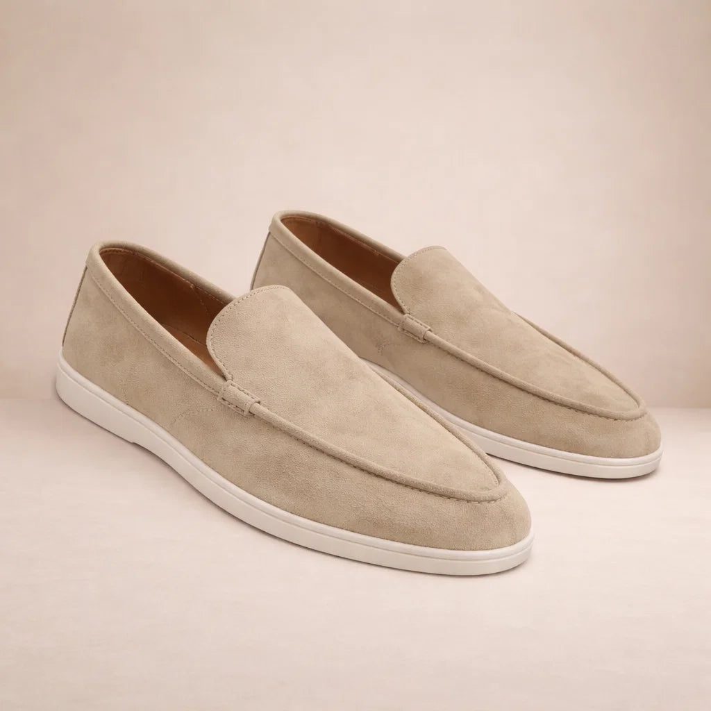 Casual loafers Men Regular Fit Leather Upper Slip-On Model