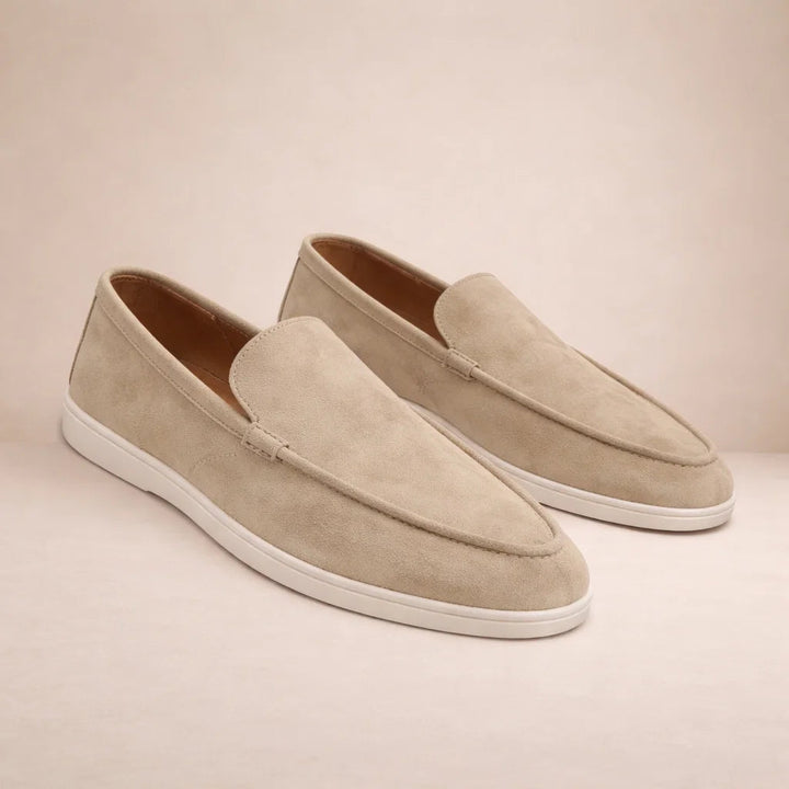 Casual loafers Men Regular Fit Leather Upper Slip-On Model