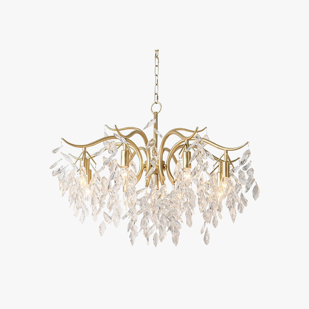 Kristy Luxe Wisteria Flower Crystal Chandelier