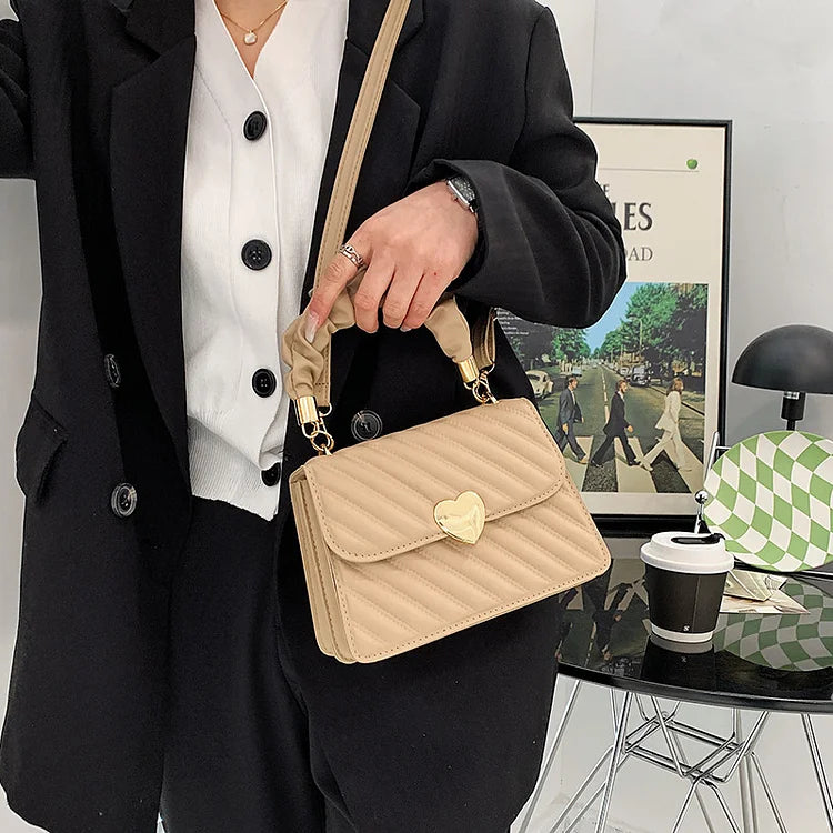 Lena – Mini Quilted Crossbody Bag, Small Shoulder Bag