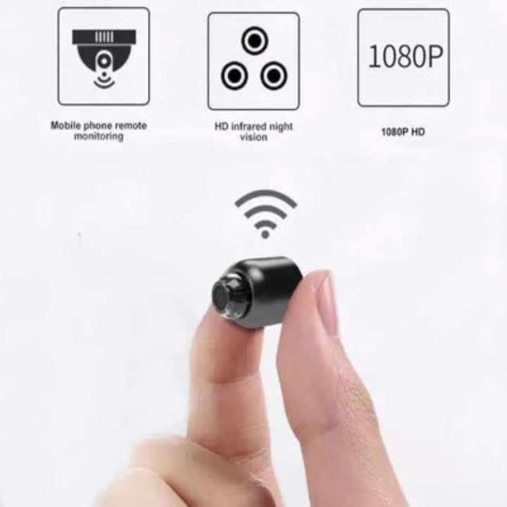 Compact 1080P WiFi Security Camera with Night Vision & Remote Access