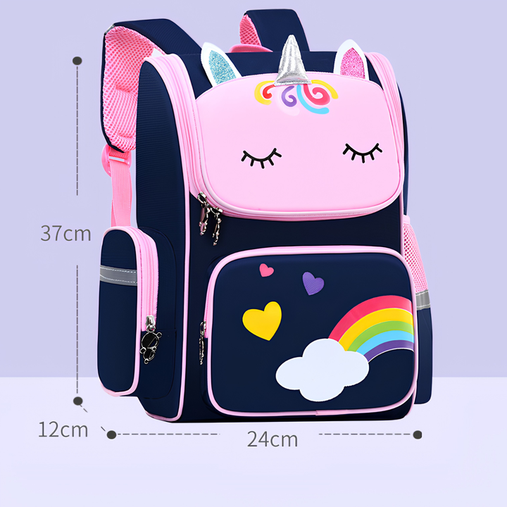 Colorful Printed Elementary School Backpack for Grades 1-6