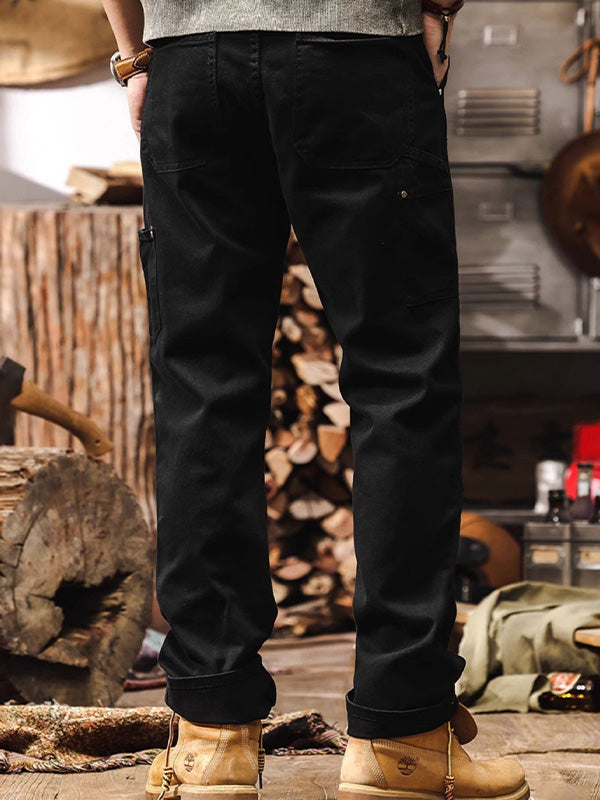 Classic Utility Straight Leg Cargo Pants for Men