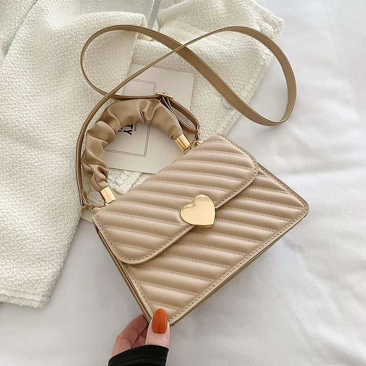 Lena – Mini Quilted Crossbody Bag, Small Shoulder Bag
