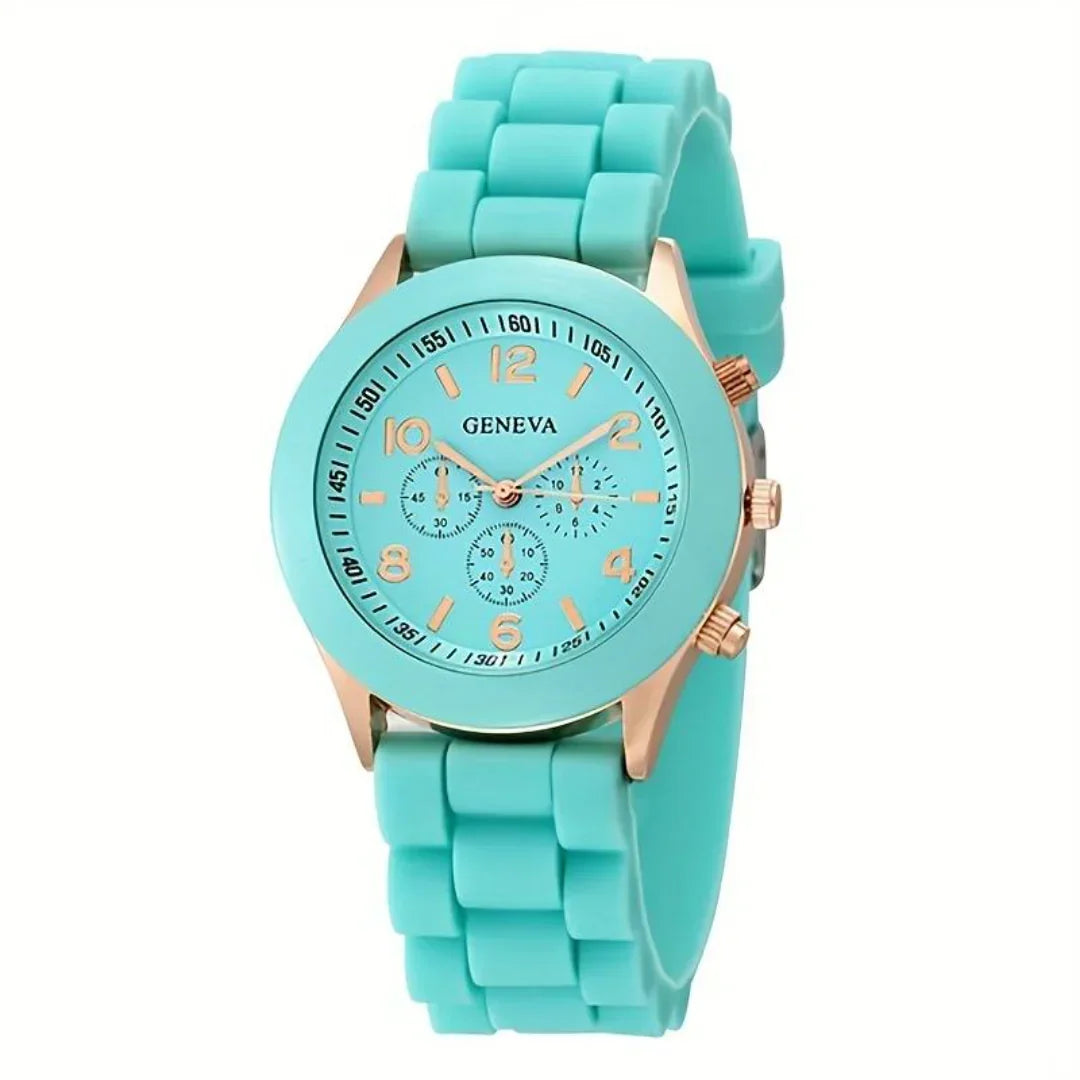 Everyday Silicone Quartz Watch - Lightweight Casual Timepiece