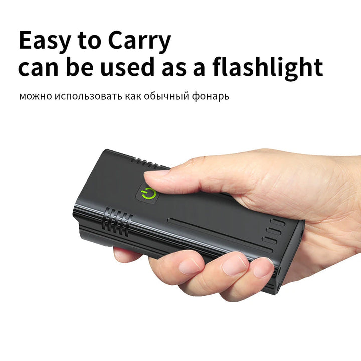 High-Power LED Bike Light with Power Bank - 300M Beam, 10-Hour Battery
