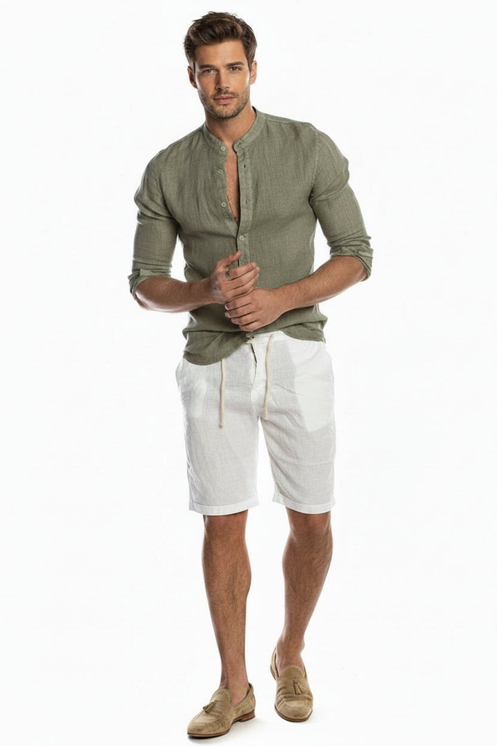 Men's Shirt Regular Fit Button Classic Collar Casual Summer