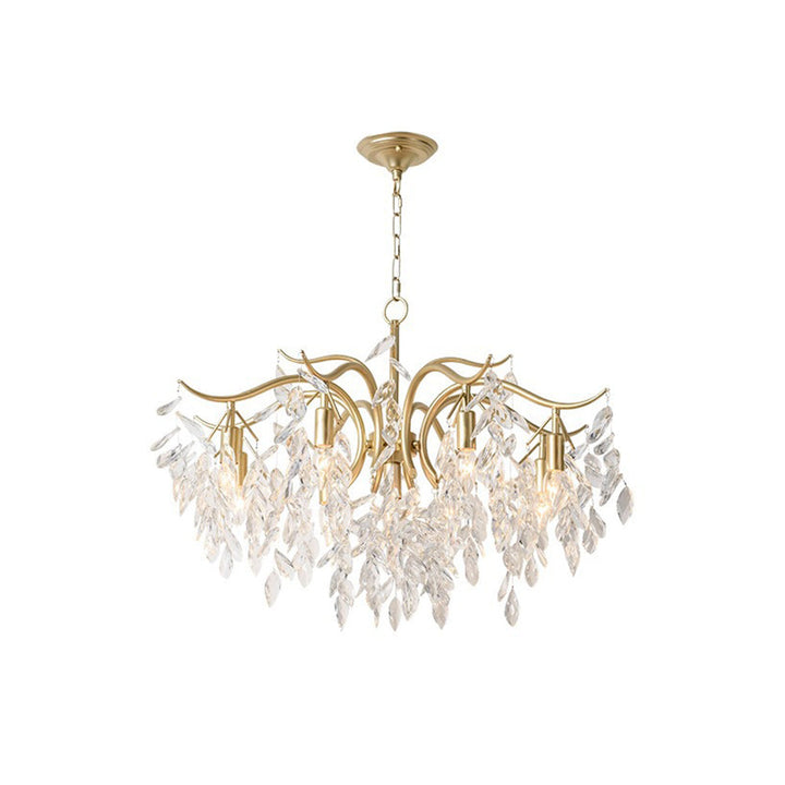 Kristy Luxe Wisteria Flower Crystal Chandelier