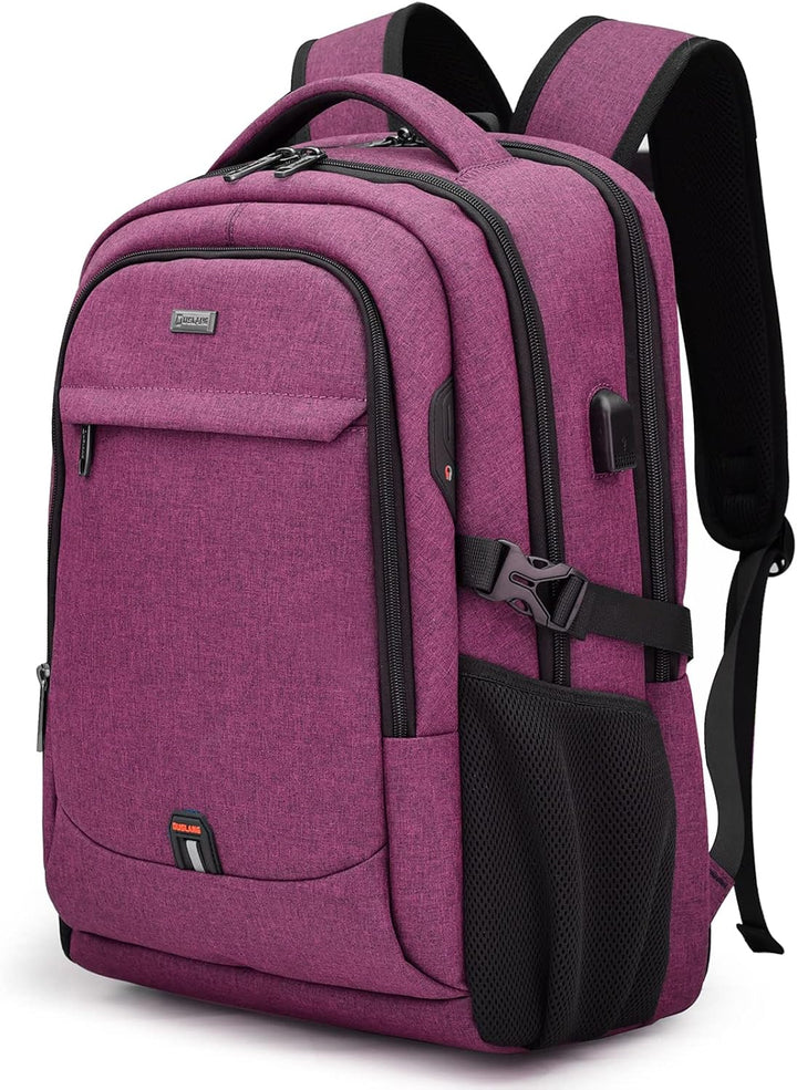 ProTravel Laptop Backpack with USB Port & Water-Resistant Storage