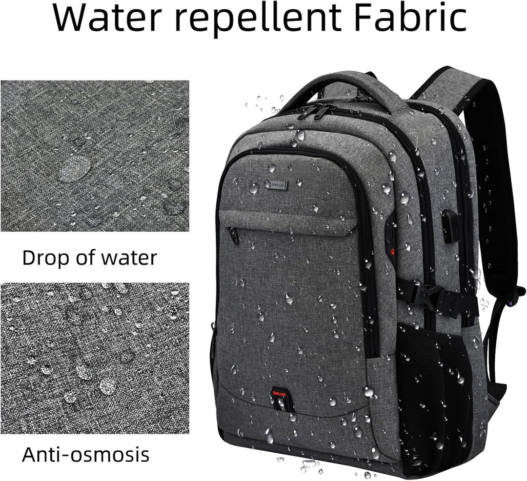 ProTravel Laptop Backpack with USB Port & Water-Resistant Storage
