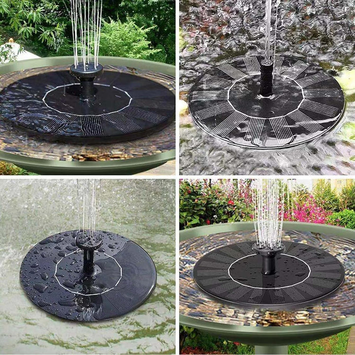 Solar-Powered Floating Fountain Pump for Ponds and Birdbaths