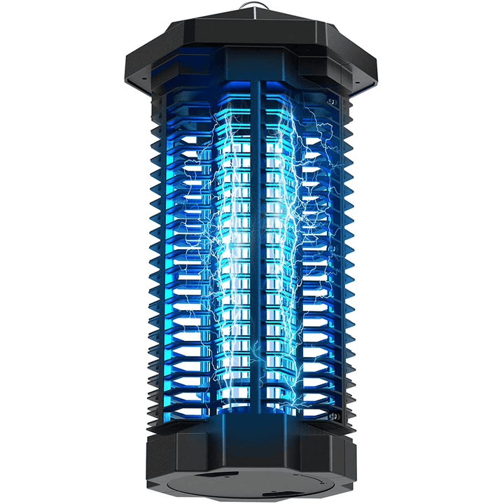 UV Grid Flying Insect Eliminator with Steel Grid and Removable Insect Trap