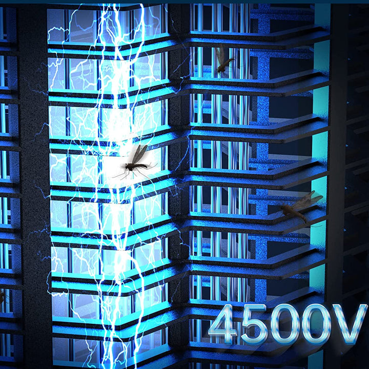 UV Grid Flying Insect Eliminator with Steel Grid and Removable Insect Trap
