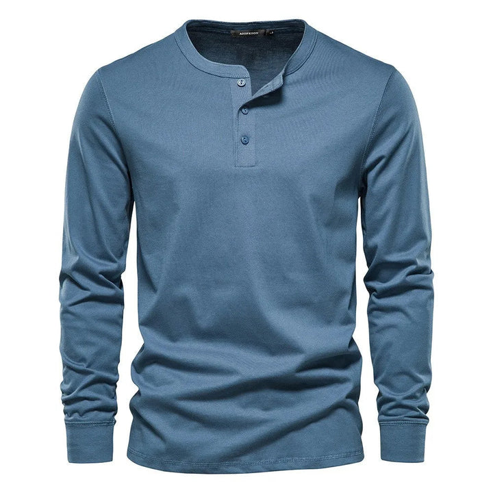 Men's Long Sleeve Shirt with Buttons Casual Comfortable Fit