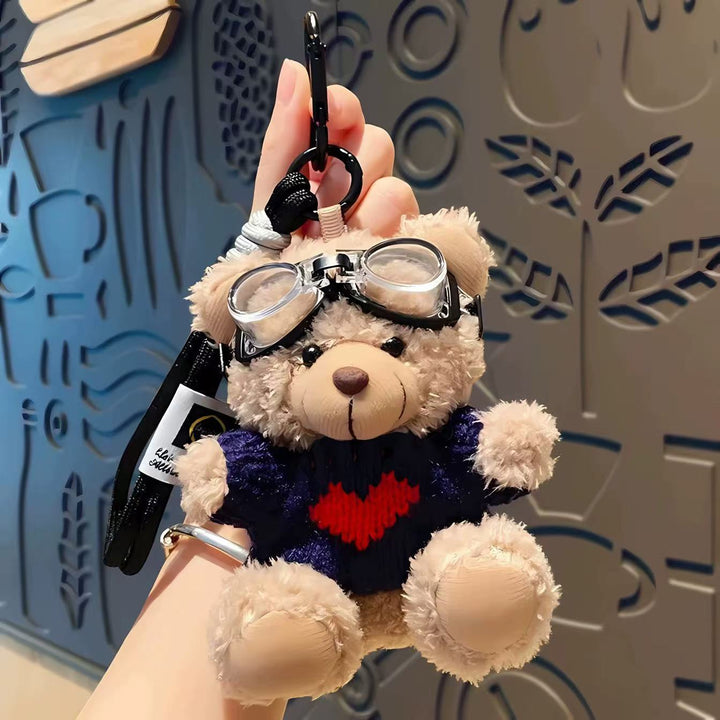 Maverick – Aviator Teddy Bear Plush Bag Charm