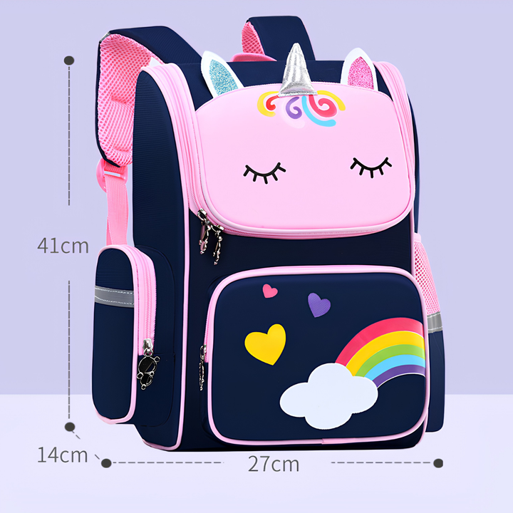 Colorful Printed Elementary School Backpack for Grades 1-6