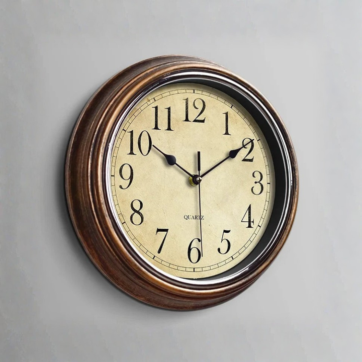 Silent Sweep Wall Clock, 12" Non-Ticking Quartz Design