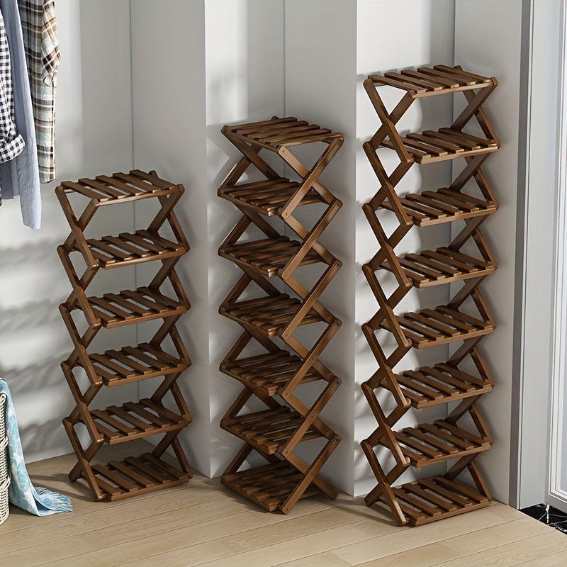 Smart Bamboo Shoe Rack – Compact and Practical for the Entryway