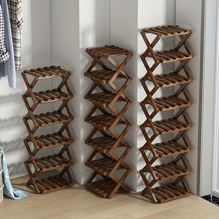 Smart Bamboo Shoe Rack – Compact and Practical for the Entryway