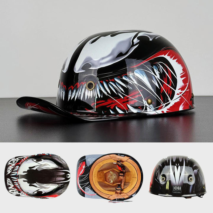 Urban Commuter Half-Shell Motorcycle Helmet with DOT & ECE Certification