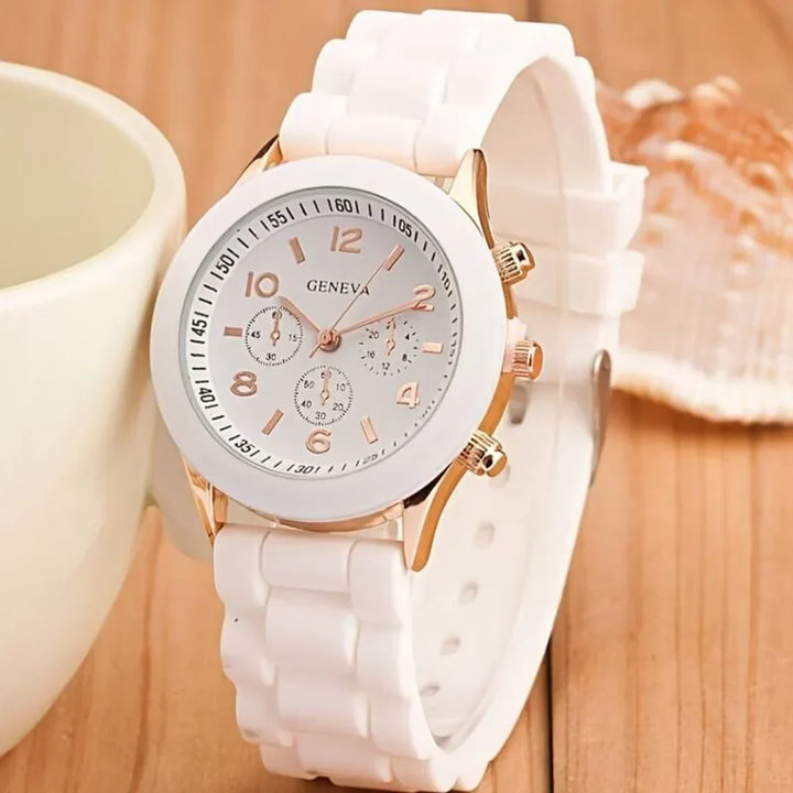 Everyday Silicone Quartz Watch - Lightweight Casual Timepiece
