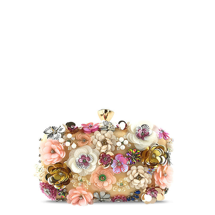 Flora – Floral Sequin Evening Clutch Bag
