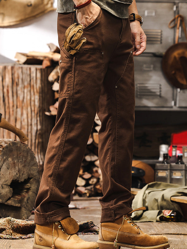 Classic Utility Straight Leg Cargo Pants for Men