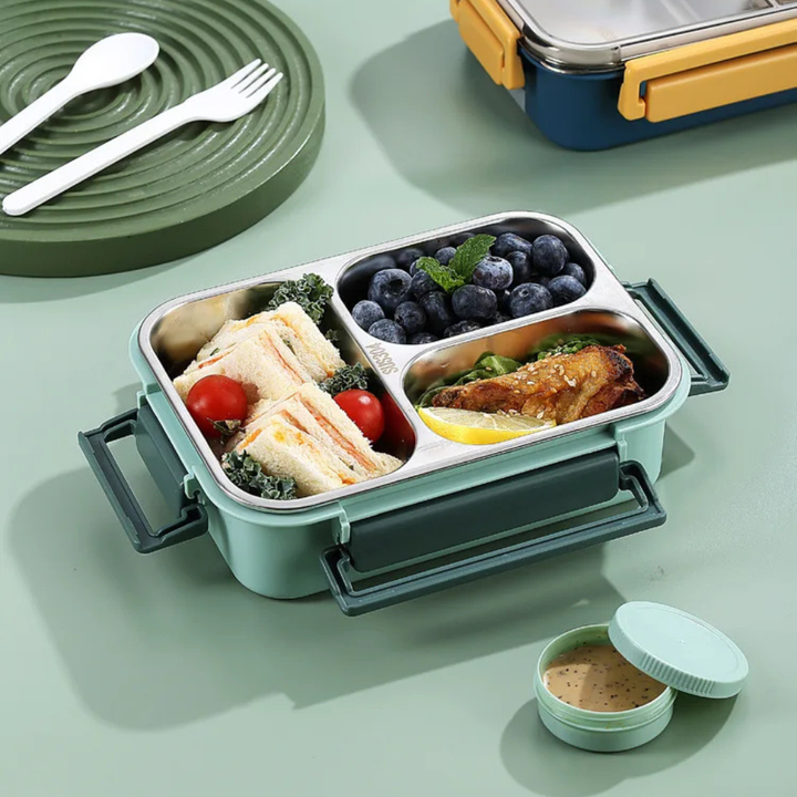 Premium Stainless Steel Insulated Lunch Container with Leak-Proof Seal