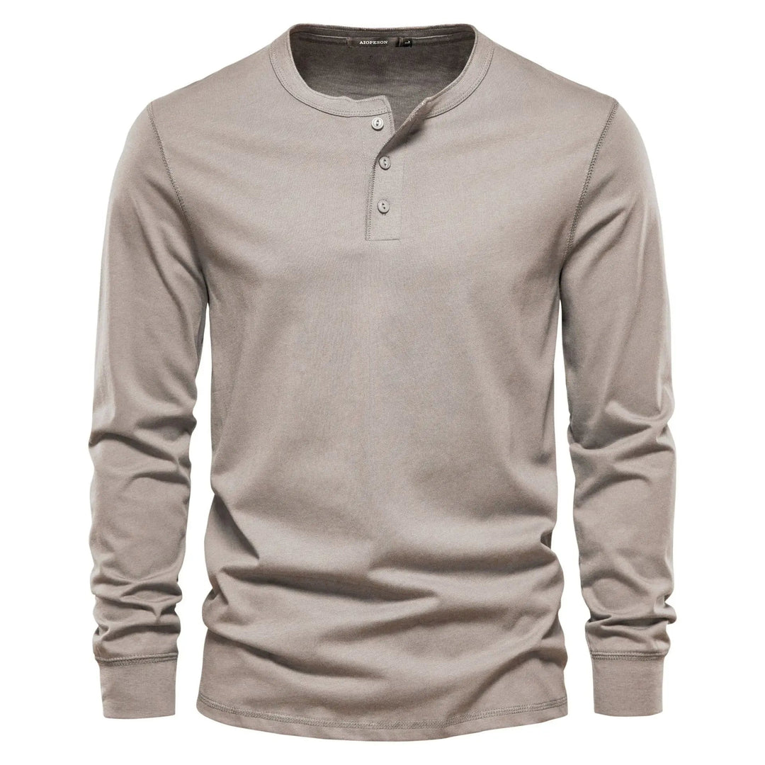 Men's Long Sleeve Shirt with Buttons Casual Comfortable Fit