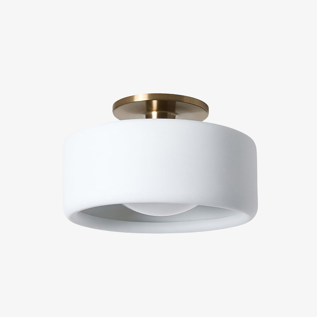 Modern Porcelain Semi Flush Mount Ceiling Light
