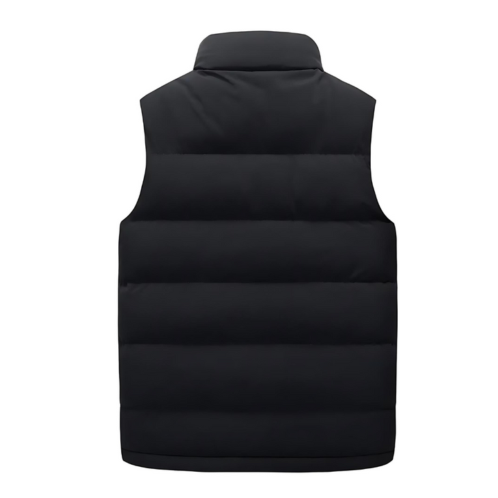 Men's Bodywarmer Puffer Vest for Layering with Stitched Look