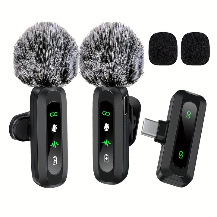 Wireless USB-C Clip Microphone for Smartphones, Tablets & Cameras