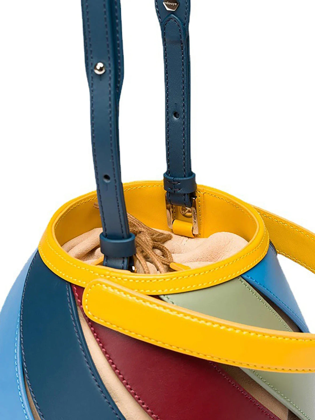 Soleil – Round Colorblock Top Handle Handbag