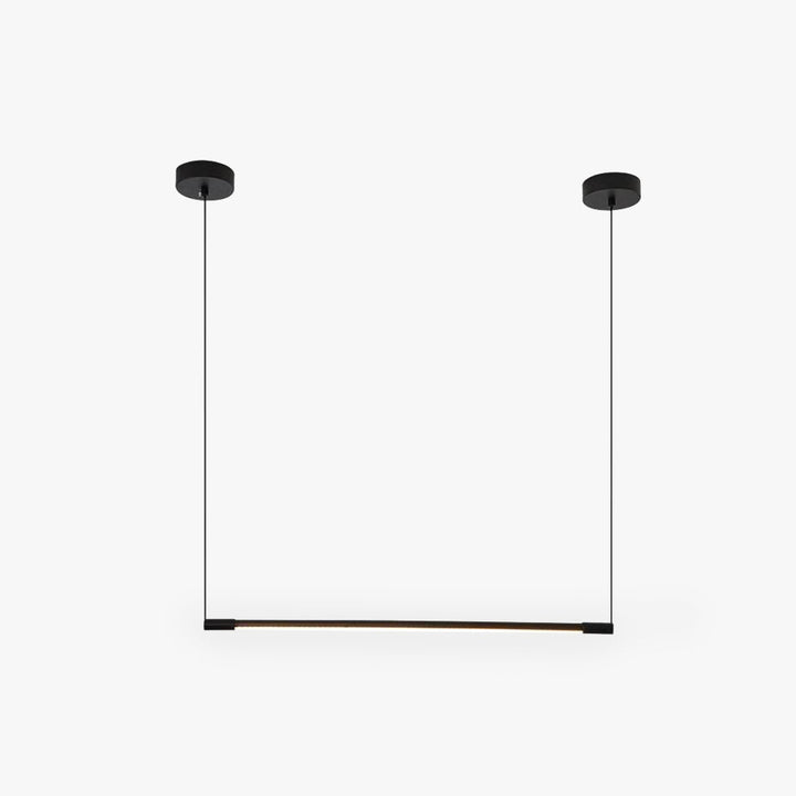 Zynar Minimalistic Linear Pendant Light, Black