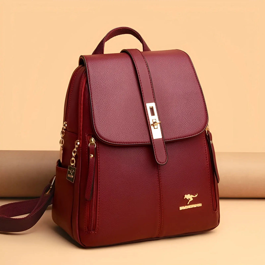 Kova – Leather Backpack for Women, Travel Backpack with Lock Clasp