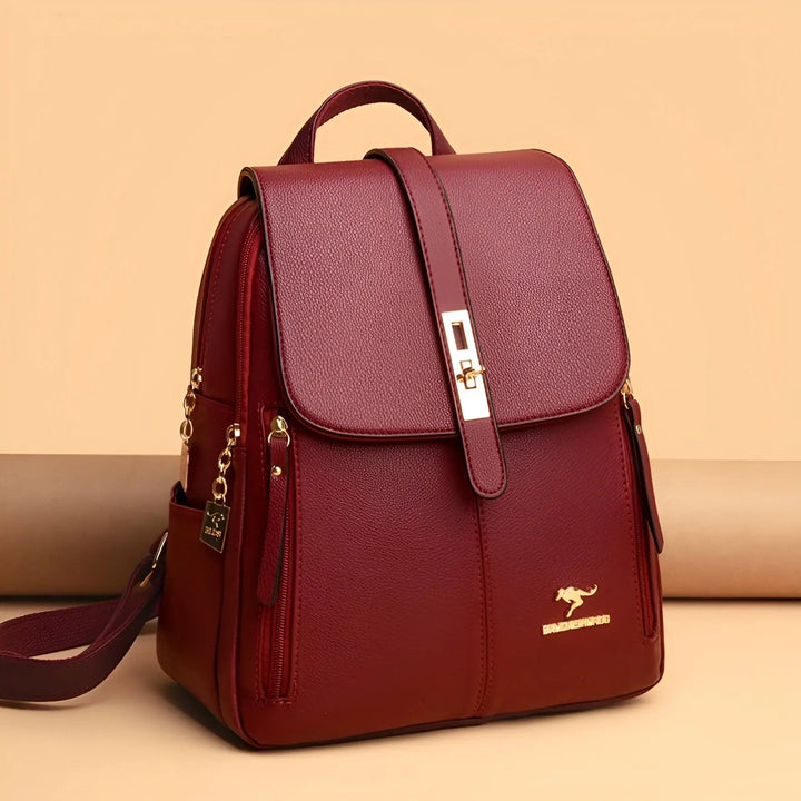Kova – Leather Backpack for Women, Travel Backpack with Lock Clasp