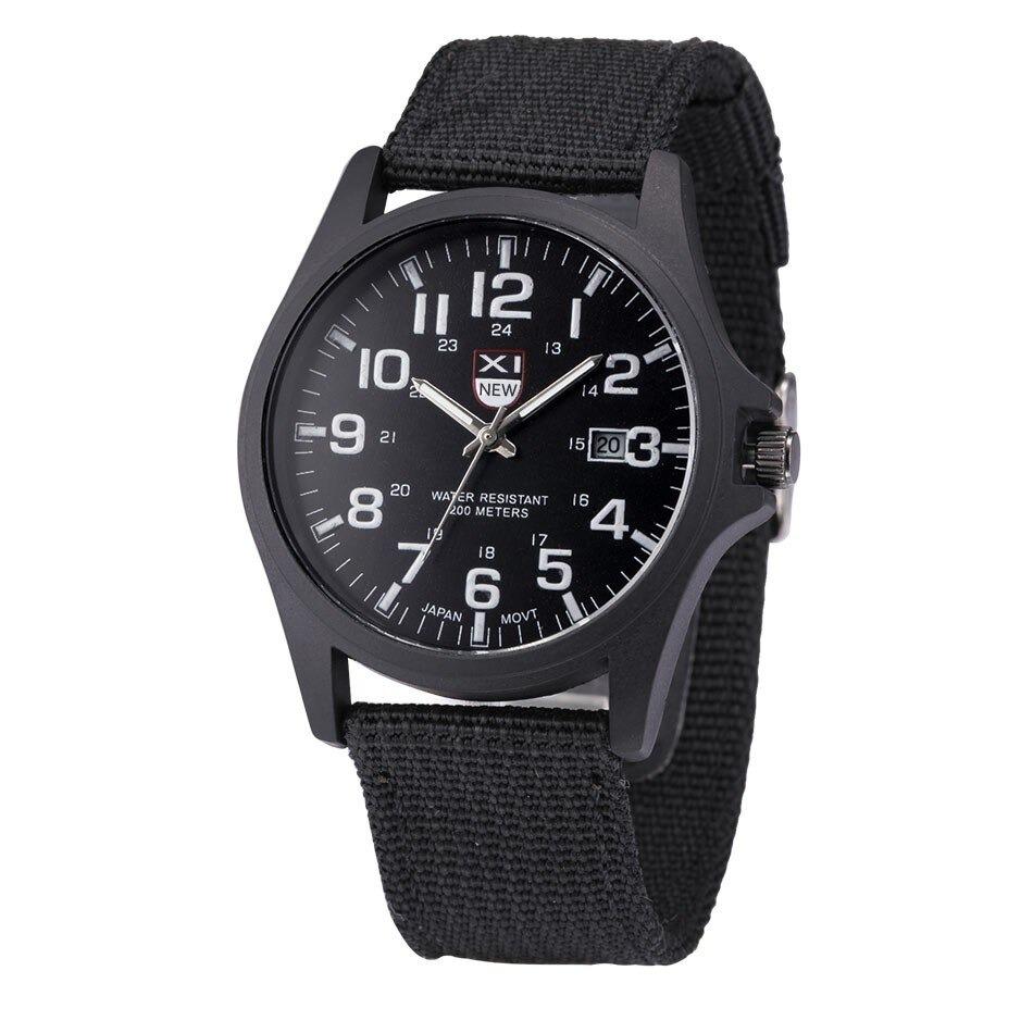 Military Style Waterproof Analog Wristwatch