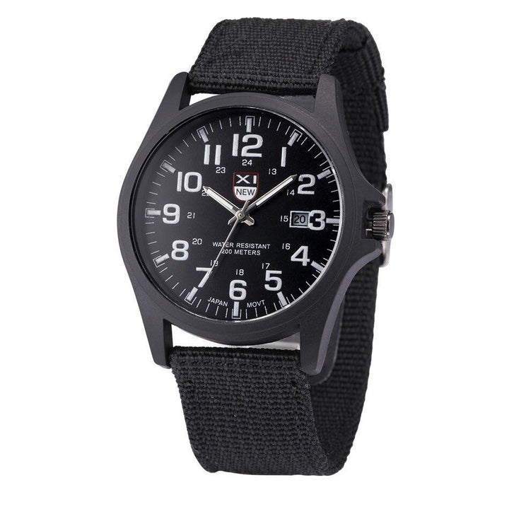 Military Style Waterproof Analog Wristwatch