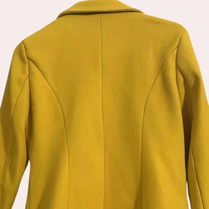Women's Tailored Long Button Trench Coat - Casual to Formal Wear