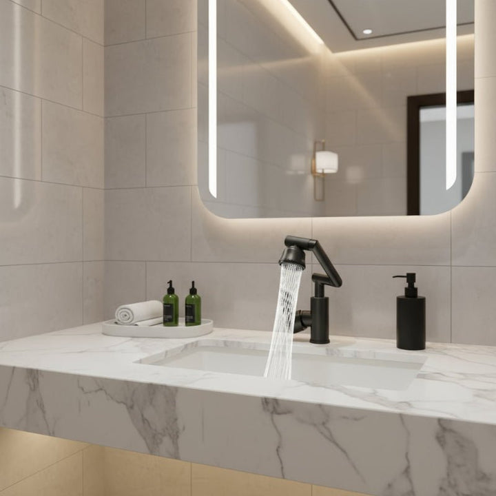 Flex-Spray Dual Mode Kitchen Faucet with 360° Swivel Arm