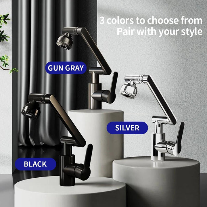 Flex-Spray Dual Mode Kitchen Faucet with 360° Swivel Arm
