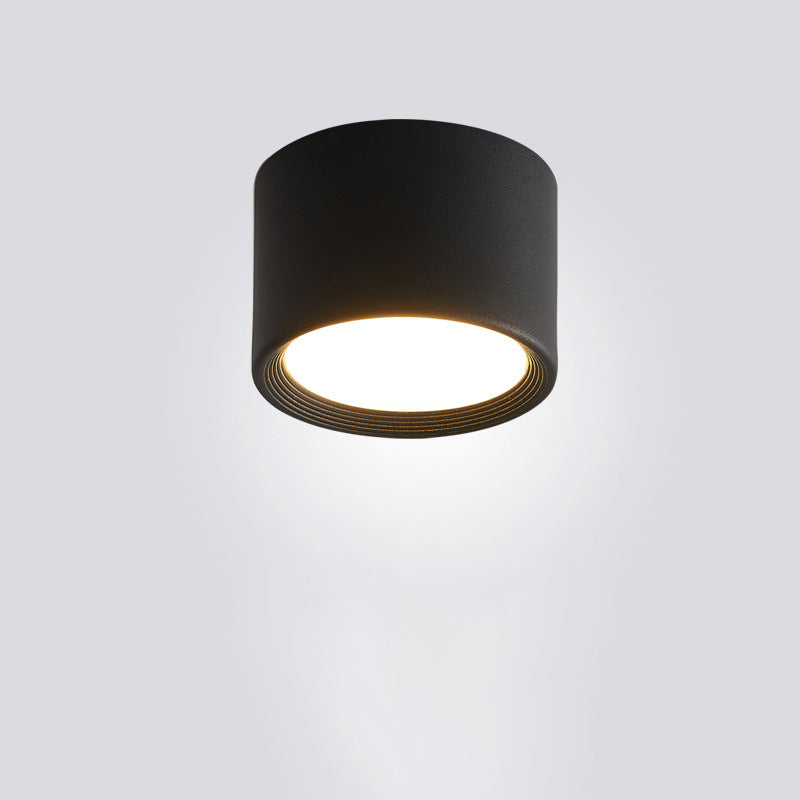 Modern Minimalist Cylinder Aluminum Acrylic LED Ceiling Lamp for Hallways