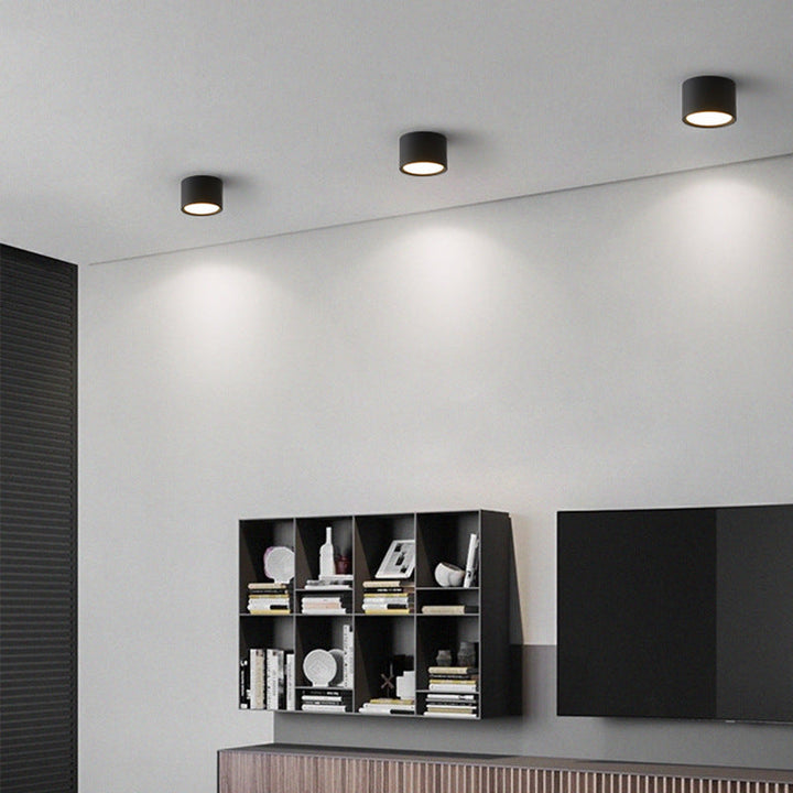 Modern Minimalist Cylinder Aluminum Acrylic LED Ceiling Lamp for Hallways