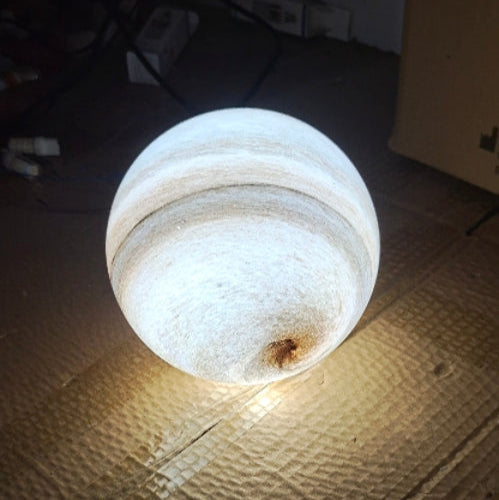 Contemporary Nordic Child Iron Glass Ball Earth Planet 13-Light Semi-Flush Mount Ceiling Lamp for Bedroom